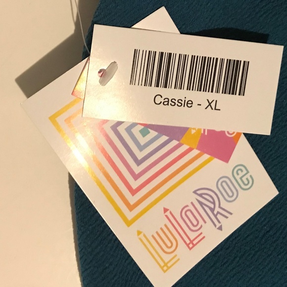 NWT LuLaRoe Cassie Pencil Skirt Color Block XL - Picture 4 of 4